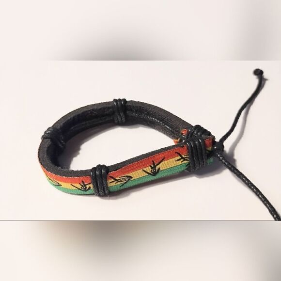 Men's bracelet leather new d69 - Picture 1 of 1